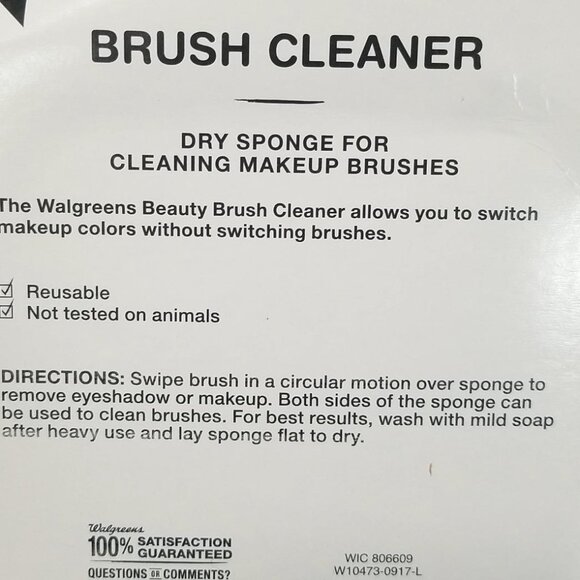 NWT Walgreen Brush Cleaner Dry Sponge for Cleaning Makeup Brushes - Picture 2 of 5